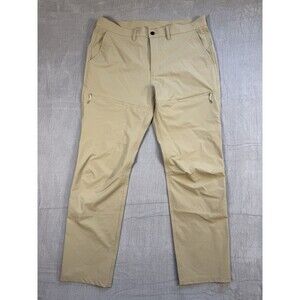 Free Fly South Fork Guide Mens Performance Pant 38x32 Desert Tan Hiking Travel